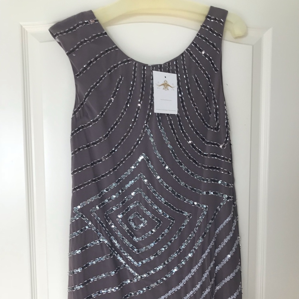 Gray sequined cocktail/party dress
